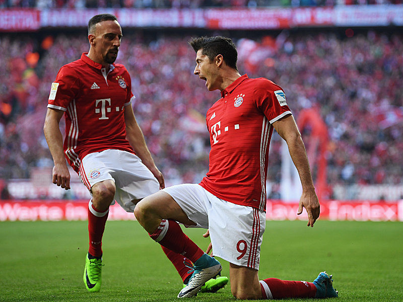 Franck Ribery (links) und Robert Lewandowski