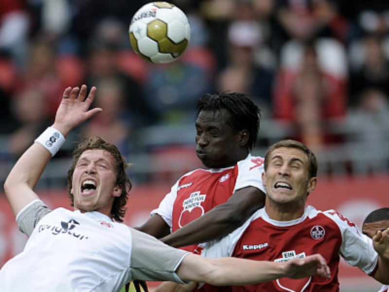 Marcel Eger, Moussa Ouattara (M.) und Anel Dzaka (re.)