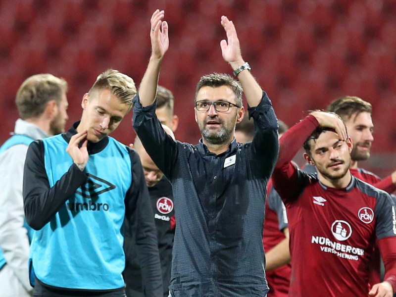 Dank an die Fans und Lob für die Mannschaft: FCN-Coach Michael Köllner.