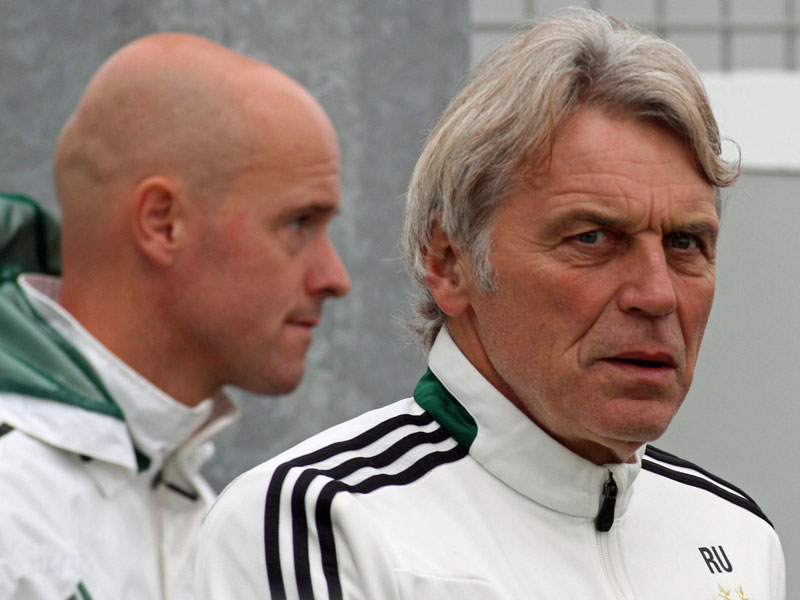 Trainergespann: Erik ten Hag (li.) und Rainer Ulrich bilden aktuell das Duo beim FC Bayern München II.