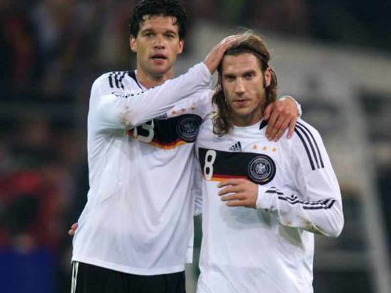 Michael Ballack (li.) und Torsten Frings