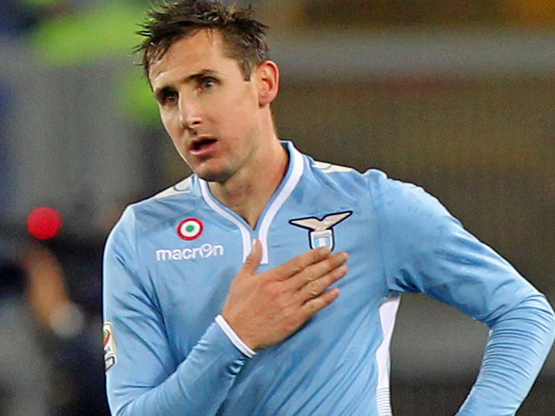 Diesmal ohne Fortune: Lazio-Stürmer Miroslav Klose.