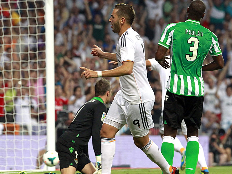 Karim Benzema, Stephan Andersen und Paulao