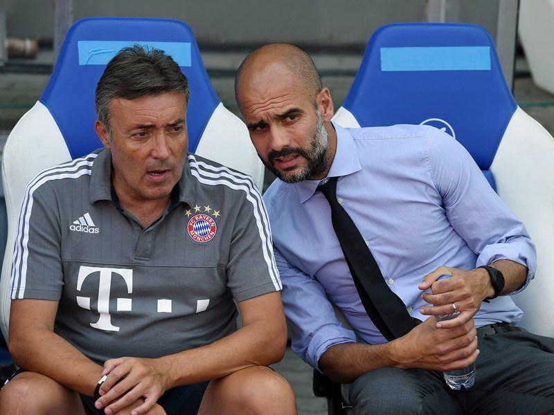 Domenec Torrent und Pep Guardiola