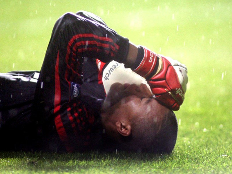 Dida, brasilianischer Torhüter des AC Milan in Glasgow.