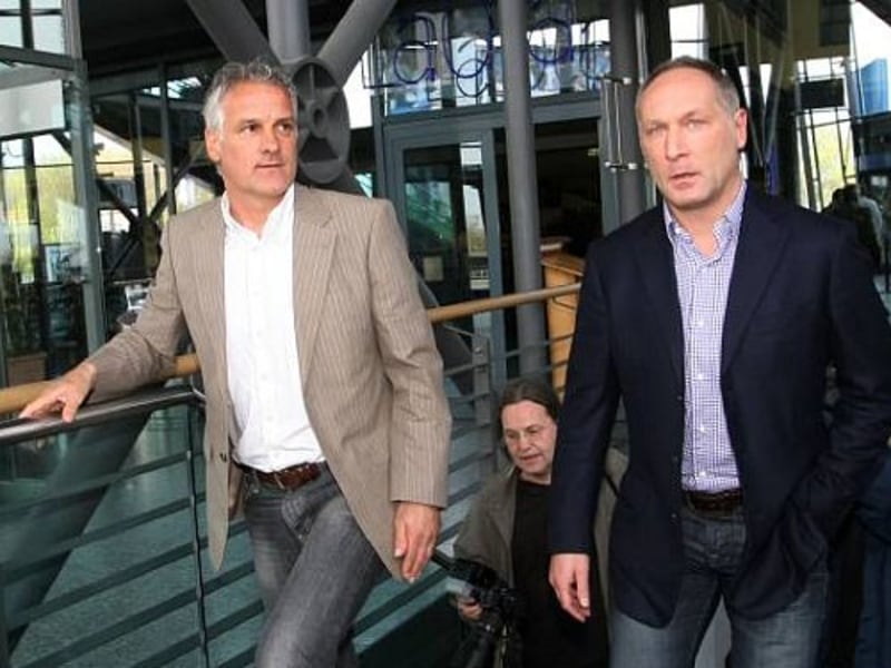 Fred Rutten, Andreas Müller (re.)