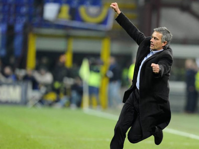 Fußball, Champions League: Inter-Coach José Mourinho will auch gegen Barcelona zum Siegeslauf ansetzen.