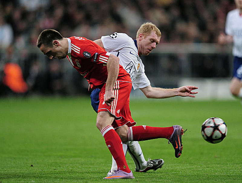Ribery gegen Scholes