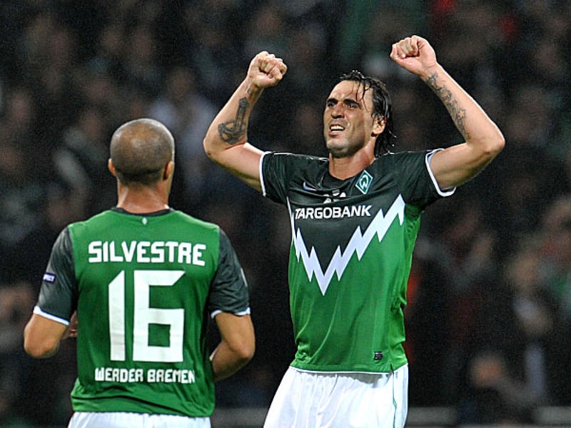 Leitete die Wende ein: Hugo Almeida brachte Werder wieder ins Spiel zurück.