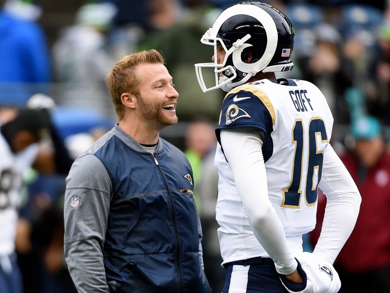 Sean McVay und Jared Goff