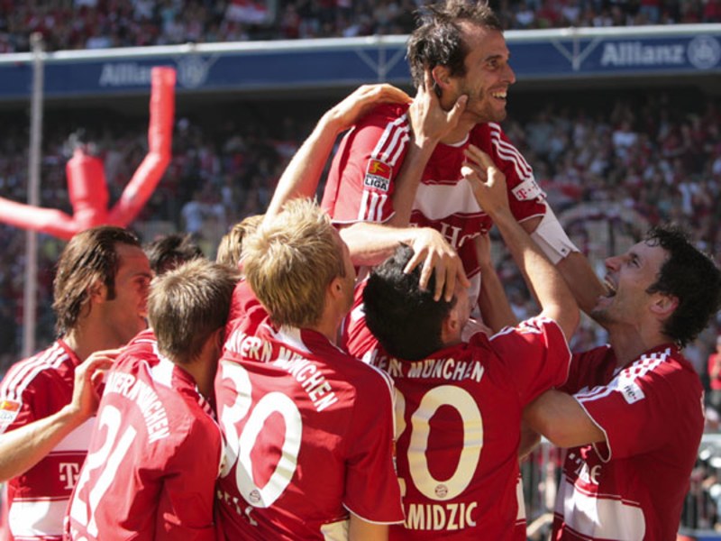 Bayern jubelte (hier gegen Mainz) häufiger in der ersten als in der zweiten Halbzeit.