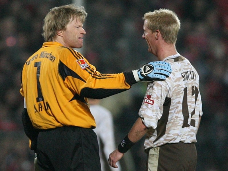 Freuen sich auf ein Wiedersehen: Oliver Kahn und Timo Schultz.