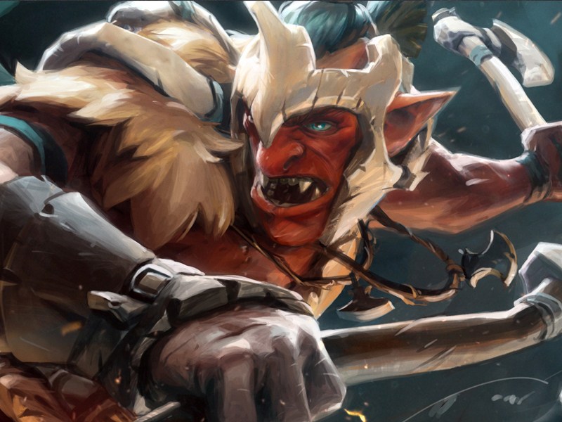 In Dota 2 einer der erfolgreichsten und meistgewählten Helden: Troll Warlord.