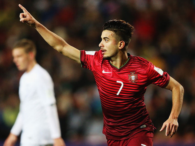 Raphael Guzzo jubelte über seinen Führungstreffer gegen Neuseeland - am Ende siegte Portugal mit 2:1.