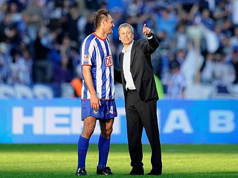 Lucien Favre, Joe Simunic (li.)