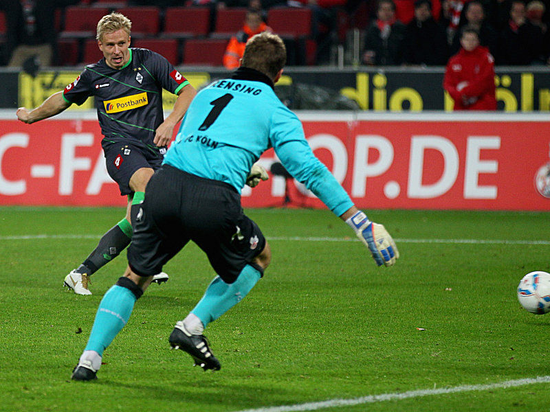 Mike Hanke gegen Michael Rensing