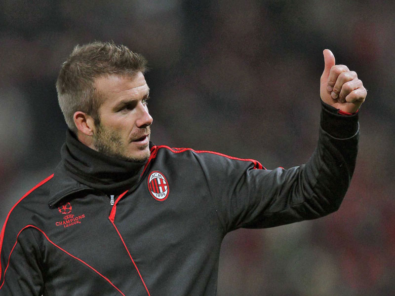 David Beckham beim AC Mailand