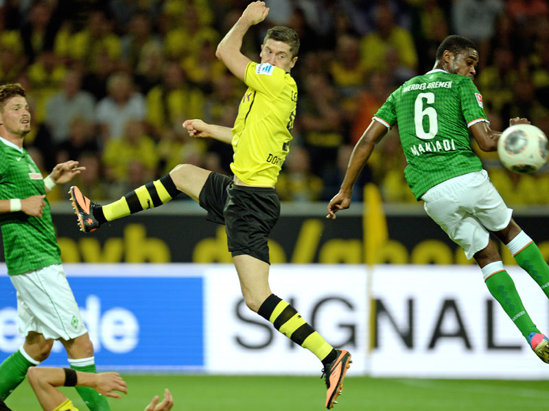 Entscheidend entwischt: Lewandowski machte für den BVB gegen Bremen den Führungstreffer.