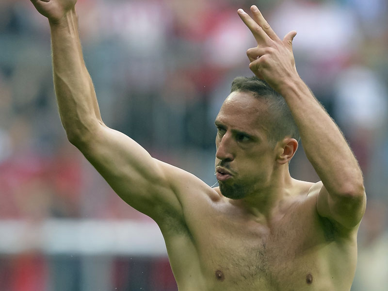 Scharfschütze per Kopf: Bayerns Ribery.