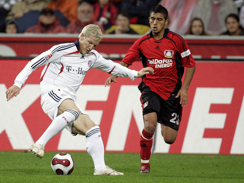 Der junge Vidal in der Hinrunde 2007/08 gegen den blonden Schweinsteiger.