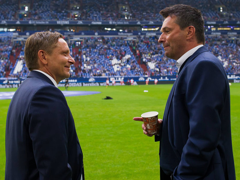 Horst Heldt und Christian Heidel