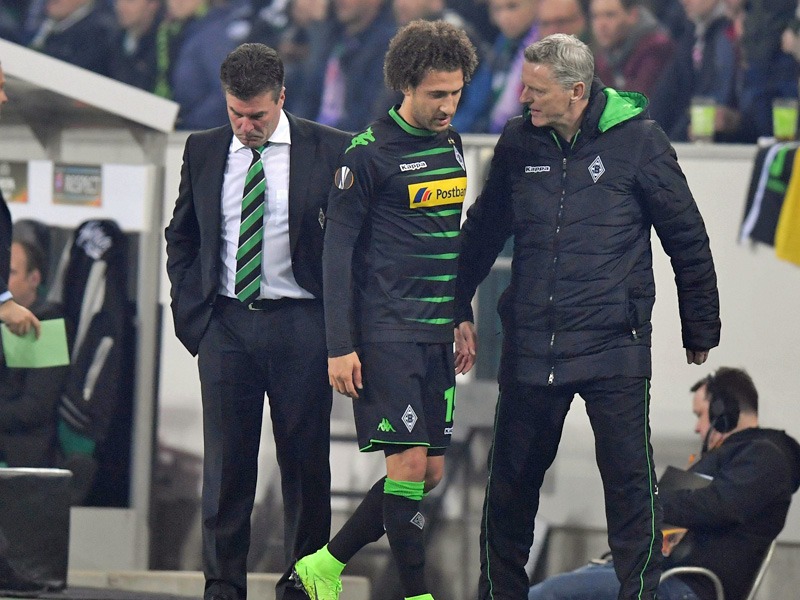 Hecking (l.) und Johnson