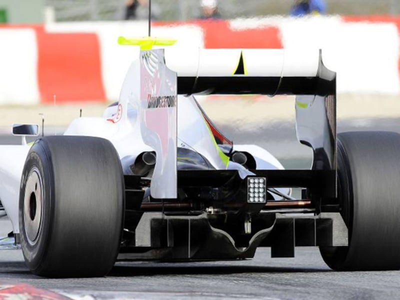 Formel 1: Streitobjekt: Auch gegen den Diffusor des Brawn GP wird protestiert.