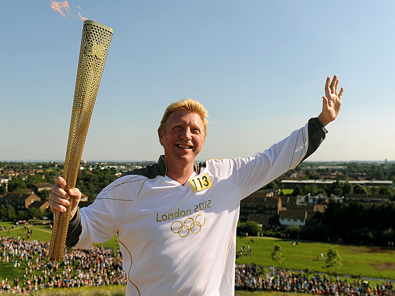 Fackelträger 2012: "Olympionike" Boris Becker.