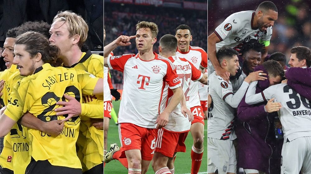 Jubel gab es in dieser Woche in Dortmund, München und Leverkusen.