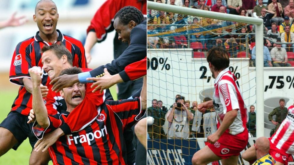 Erinnern sich zum 20. Jahrestag an das dramatische Saisonfinale der 2. Liga-Saison 2002/03: Alex Schur (li.) und Benjamin Auer.