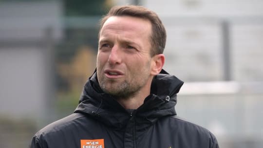 Rapid-Trainer Ferdinand Feldhofer blickt dem Gastspiel in Danzig optimistisch entgegen.