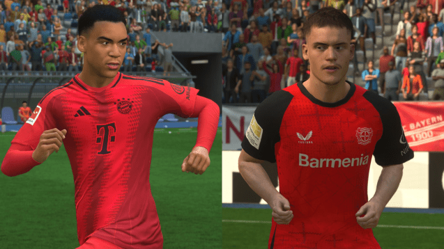 Wie stark schätzt EA SPORTS Musiala (l.) und Wirtz (r.) in FC 25 ein?