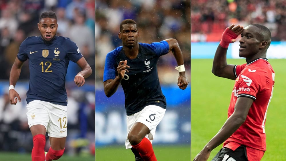 Nur drei Spieler, ohne die es Frankreich ins Finale geschafft hat: Christopher Nkunku, Paul Pogba und Moussa Diaby.