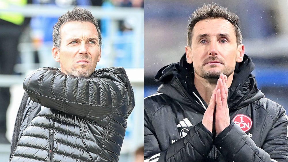 Christian Eichner und Miroslav Klose (v. li.)