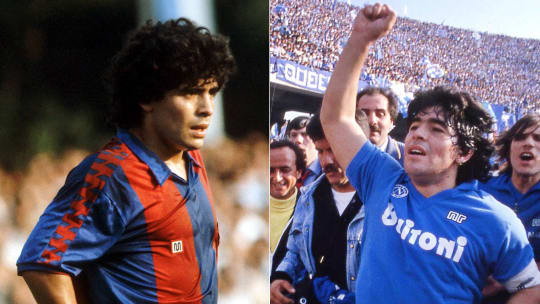 Zwei Jahre in Barcelona, knapp sieben in Neapel: Diego Maradona.