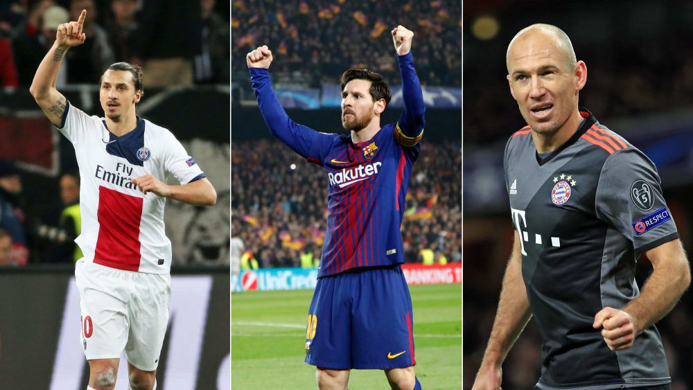 Ibrahimovic, Messi, Robben