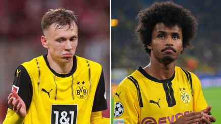 Die U-21-EM kollidiert im Sommer 2025 mit der Klub-WM - was bedeutet das für die BVB-Profis und U-21-Nationalspieler Maximilian Beier (li.) und Karim Adeyemi?