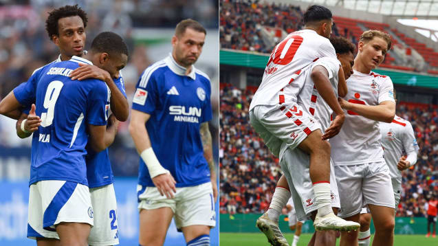 Unterschiedliche Gefühlswelten: Schalke 04 und der 1. FC Köln