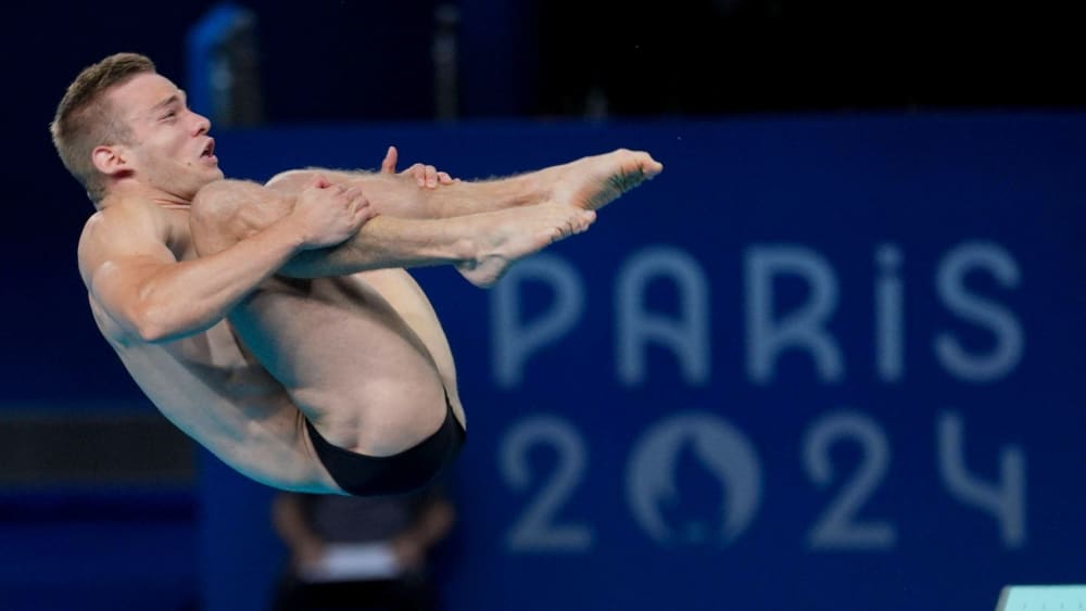 Moritz Wesemann im Aquatics Centre von Paris