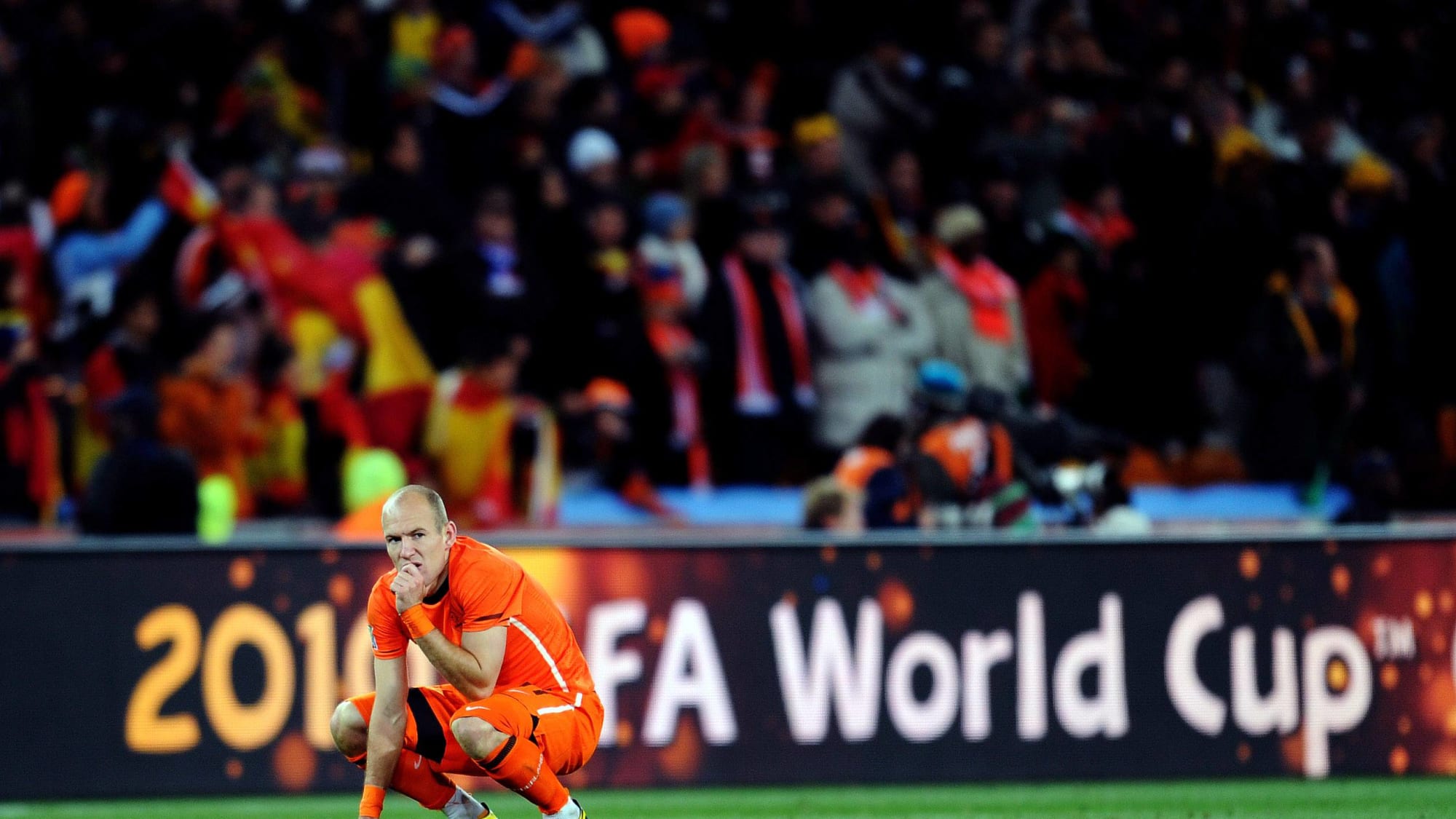 Arjen Robben nach dem verlorenen WM-Finale 2010