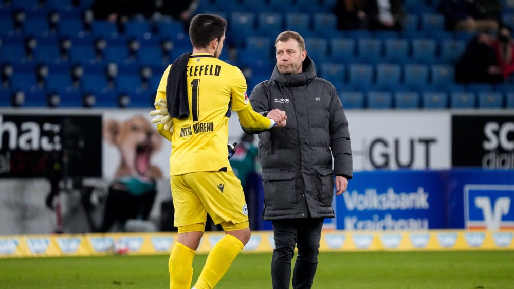 Stefan Ortega Moreno und DSC-Coach Frank Kramer