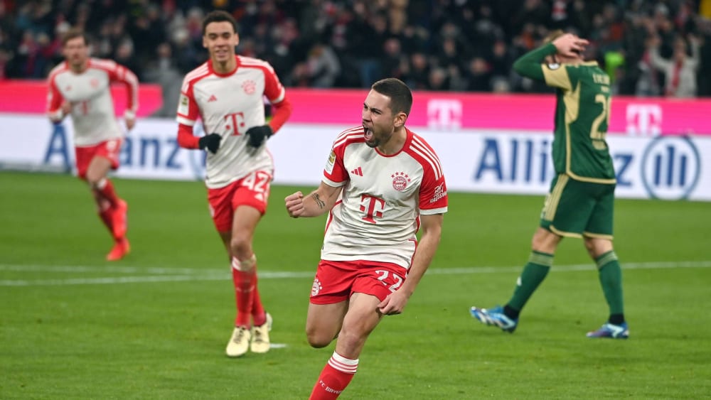 Freut sich nach seinem 1:0 gegen Union: Bayern-Akteur Raphael Guerreiro.