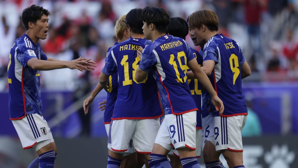 Grund zur Freude: Japan steht nach dem 3:1 über Indonesien im Achtelfinale des Asien-Cups.