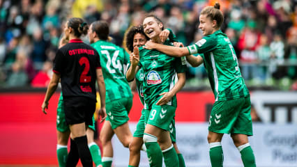 Traf aus dem Rückraum zum Ausgleich: Werders Sophie Weidauer.