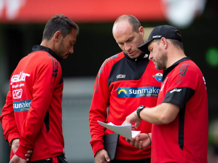 Danilo de Souza (li.), Daniel Scherning (Mitte) und Steffen Baumgart arbeiteten in Paderborn zusammen.