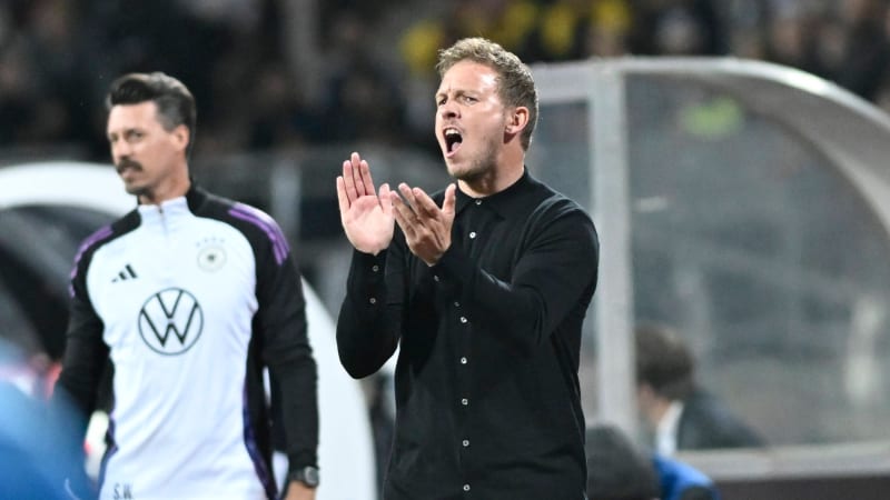 Julian Nagelsmann (Coach, Deutschland) feuert seine Spieler an 03.06.2024 Fussball Länderspiel Deutschland vs Ukraine, Max-Morlock-Stadion, Nuernberg, Bayern Germany *** Julian Nagelsmann Coach, Germany cheers on his players 03 06 2024 International soccer match Germany vs Ukraine, Max Morlock Stadion, Nuremberg, Bayern Germany Copyright: xpepphotox xHorstxMauelshagenx pep00321, pep_20240603_hm