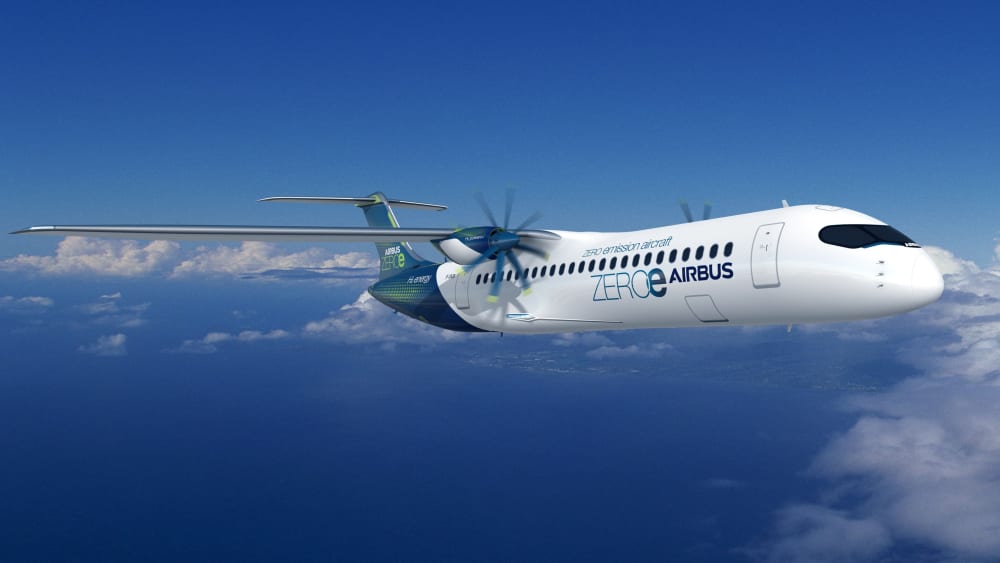 Airbus Zero e Turboprop Concept: Fliegen mit Wasserstoff.&nbsp;
