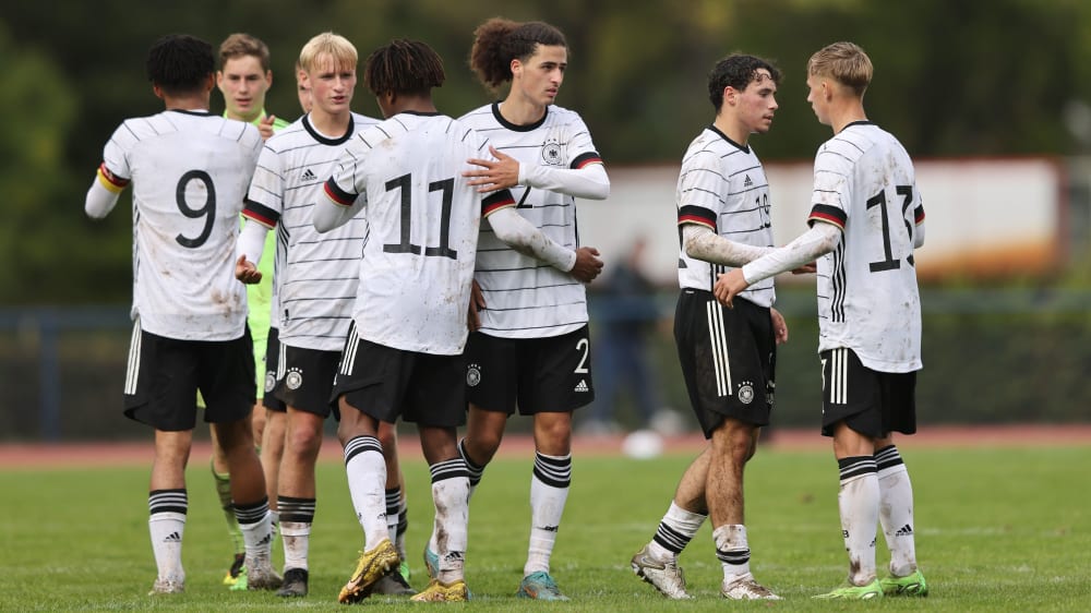 Gewann auch gegen Lettland: Die deutsche U-17-Nationalmannschaft