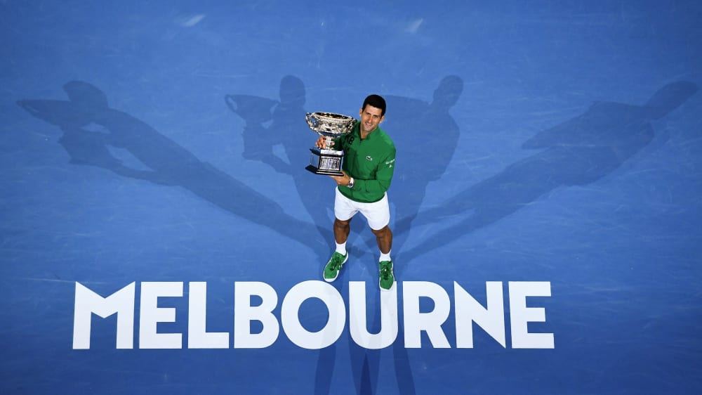 Als die Welt noch in Ordnung war: Novak Djokovic.