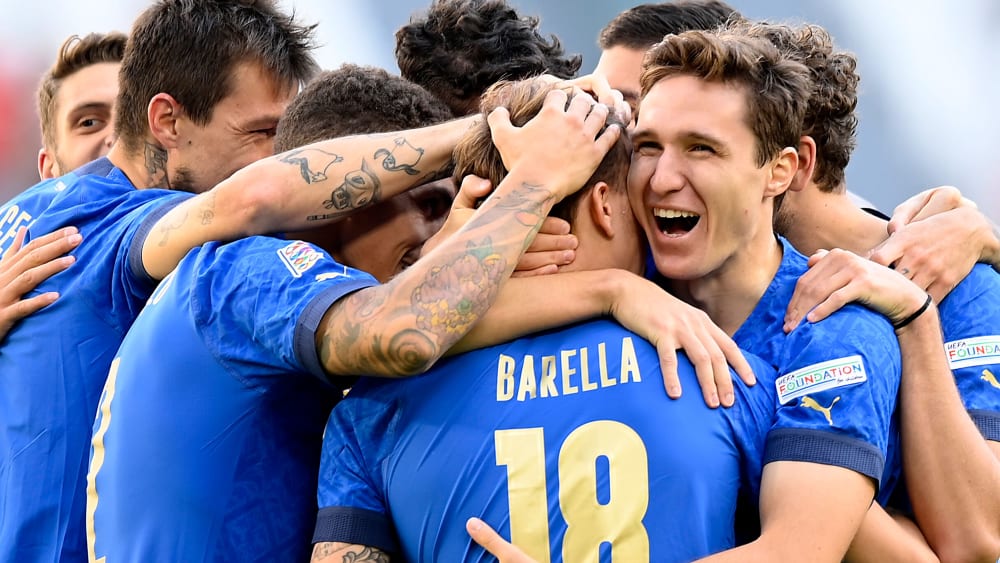 Nach der Niederlage gegen Spanien haben die Azzurri ihr Lachen wiedergefunden.